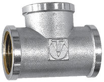 rt 1 1\4"*1"*1 1\4", 36шт. (6шт\уп*6) тройник переходный вн.резьба латунь никелиров., lavita