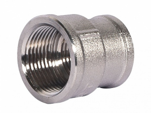 rs 1"*3\4", 120шт. (15шт\уп*8), муфта переходная вн. резьба латунь никелиров., lavita